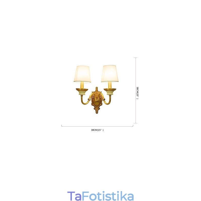 Απλό Country Traditional Classic Brass χαρακτηριστικό για Mini Style Uplight Απλίκες τοίχου Φωτιστικό τοίχου