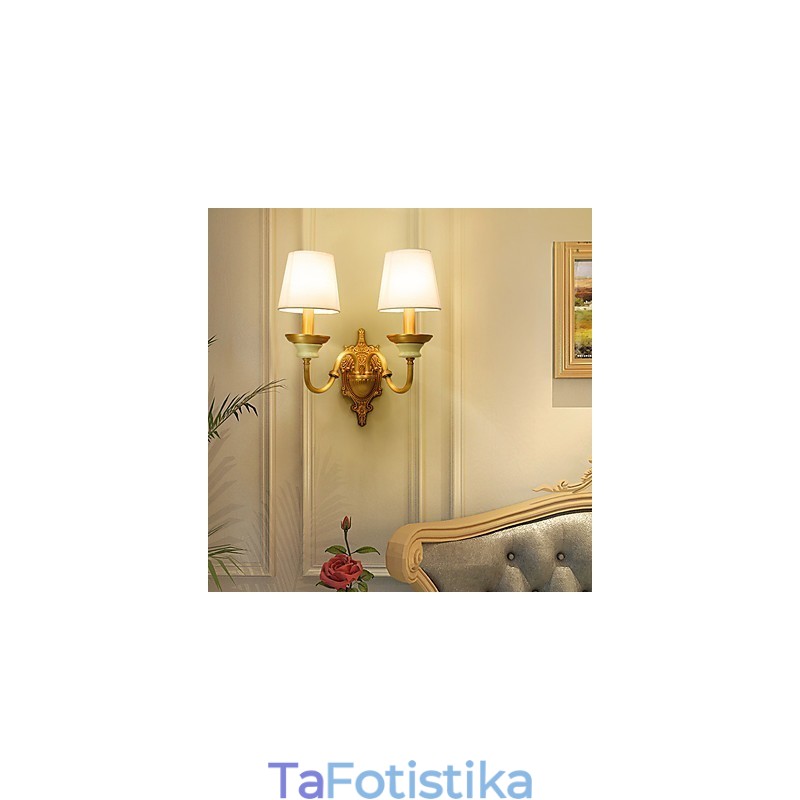 Απλό Country Traditional Classic Brass χαρακτηριστικό για Mini Style Uplight Απλίκες τοίχου Φωτιστικό τοίχου