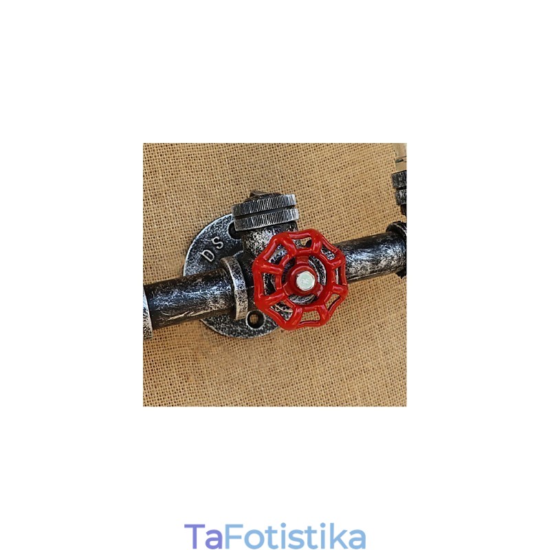 Retro Industrial Wind Switch Επιτοίχιο Φωτιστικό Μπουκαλιού Νερού Ανοιχτό μπλε