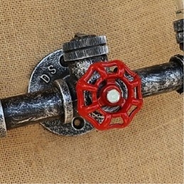 Retro Industrial Wind Switch Επιτοίχιο Φωτιστικό Μπουκαλιού Νερού Ανοιχτό Κεχριμπάρι