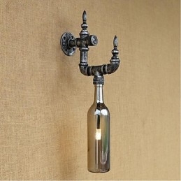 Retro Nostalgia With Switch Cafe Bar Restaurant Aisle Water Pipe Φωτιστικό τοίχου