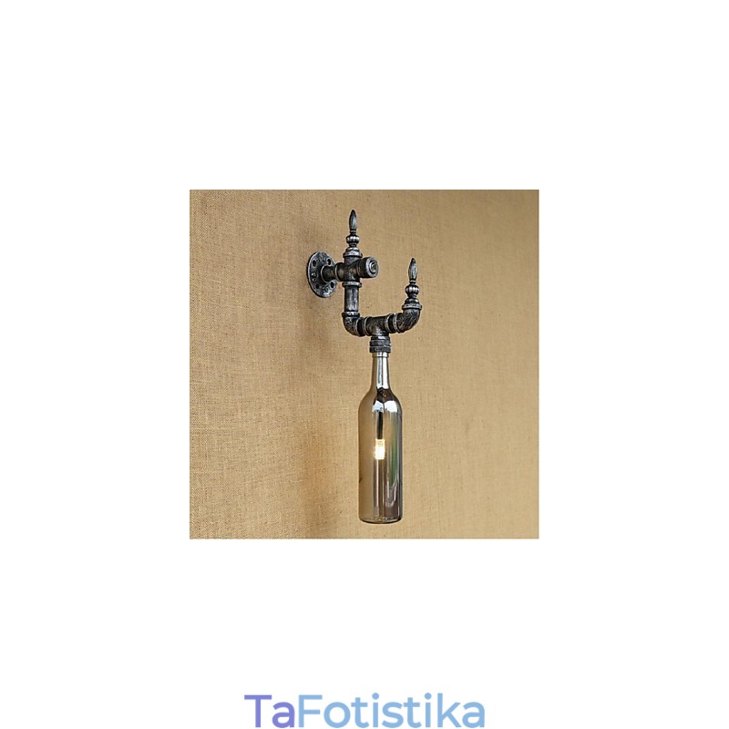 Retro Nostalgia With Switch Cafe Bar Restaurant Aisle Water Pipe Φωτιστικό τοίχου