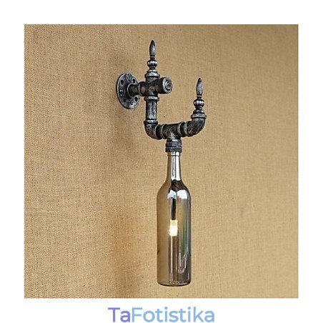 Retro Nostalgia With Switch Cafe Bar Restaurant Aisle Water Pipe Φωτιστικό τοίχου Retro Nostalgia With Switch Cafe Bar Restaurant Aisle Water Pipe Φωτιστικό τοίχου