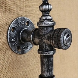 Retro Nostalgia With Switch Cafe Bar Restaurant Aisle Water Pipe Φωτιστικό τοίχου