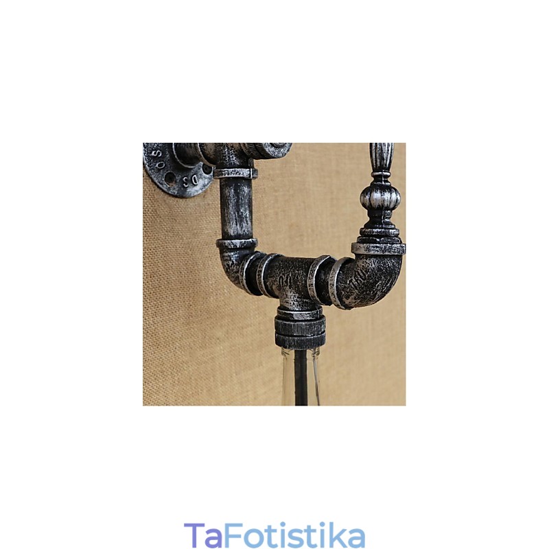 Retro Nostalgia With Switch Cafe Bar Restaurant Aisle Water Pipe Φωτιστικό τοίχου