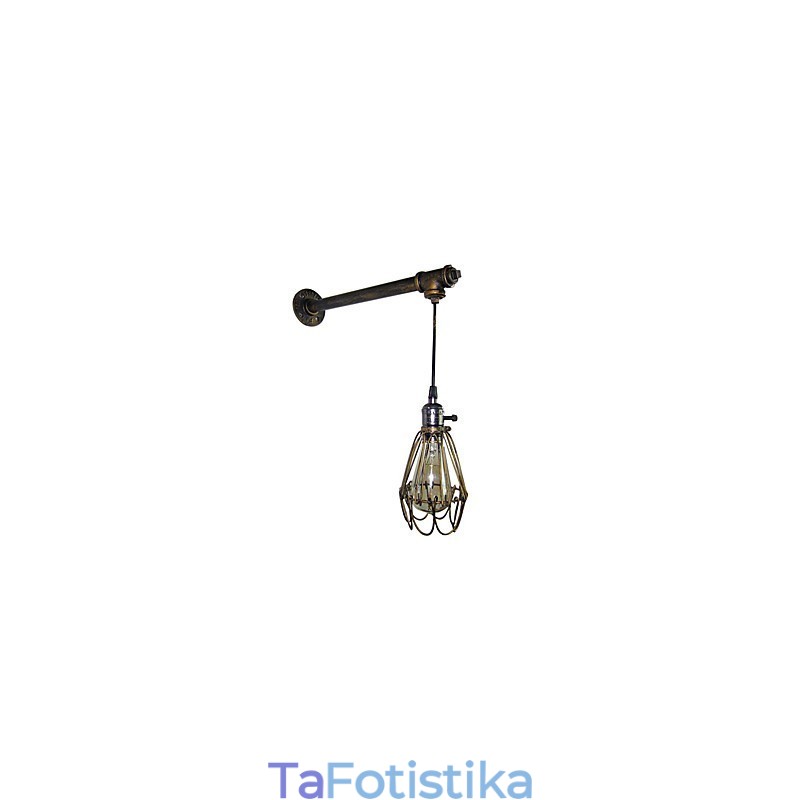 Σοφίτα vintage φωτιστικά τοίχου με διακόπτη Industrial Edison Fashion Simplicity Απλίκα τοίχου Μεταλλικό καπάκι βάσης