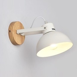Vintage Wood Art Deco Metal Μεταλλικό Ρουστίκ Απλίκα Τοίχου Σαλόνι Τραπεζαρία Διαδρόμου Επιτοίχιο Φωτιστικό Μαύρο Λευκό Προαιρετικό