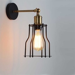 Σοφίτα vintage φωτιστικά τοίχου Industrial Edison Fashion Simplicity Απλίκες τοίχου Μεταλλικό καπάκι βάσης