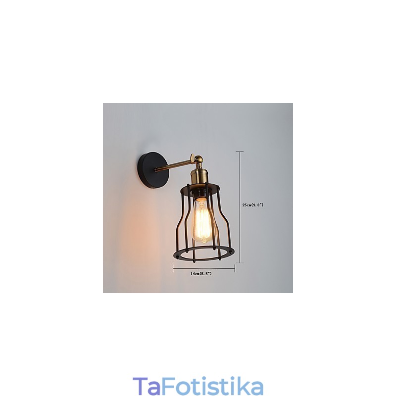 Σοφίτα vintage φωτιστικά τοίχου Industrial Edison Fashion Simplicity Απλίκες τοίχου Μεταλλικό καπάκι βάσης