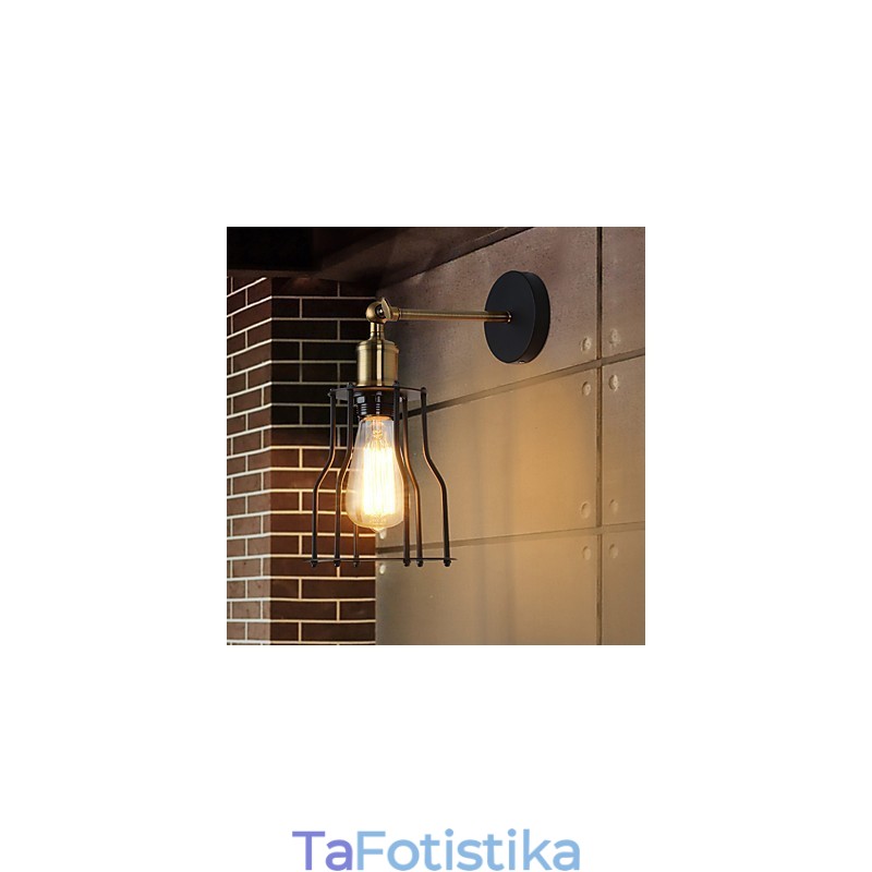 Σοφίτα vintage φωτιστικά τοίχου Industrial Edison Fashion Simplicity Απλίκες τοίχου Μεταλλικό καπάκι βάσης