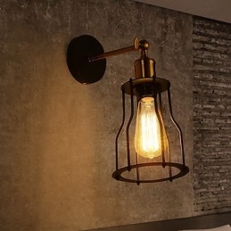 Σοφίτα vintage φωτιστικά τοίχου Industrial Edison Fashion Simplicity Απλίκες τοίχου Μεταλλικό καπάκι βάσης
