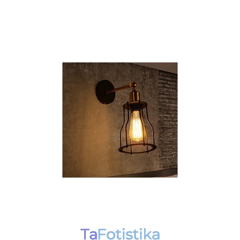 Σοφίτα vintage φωτιστικά τοίχου Industrial Edison Fashion Simplicity Απλίκες τοίχου Μεταλλικό καπάκι βάσης