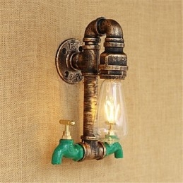 Country Retro Painting χαρακτηριστικό για Mini Style Ambient Light Απλίκες τοίχου Φωτιστικό τοίχου