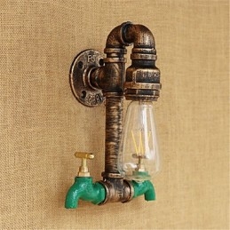 Country Retro Painting χαρακτηριστικό για Mini Style Ambient Light Απλίκες τοίχου Φωτιστικό τοίχου