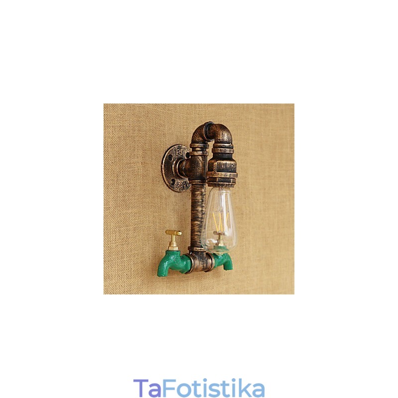 Country Retro Painting χαρακτηριστικό για Mini Style Ambient Light Απλίκες τοίχου Φωτιστικό τοίχου