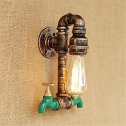 Country Retro Painting χαρακτηριστικό για Mini Style Ambient Light Απλίκες τοίχου Φωτιστικό τοίχου
