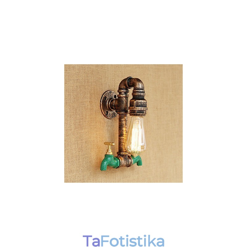 Country Retro Painting χαρακτηριστικό για Mini Style Ambient Light Απλίκες τοίχου Φωτιστικό τοίχου