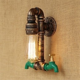 Country Retro Painting χαρακτηριστικό για Mini Style Ambient Light Απλίκες τοίχου Φωτιστικό τοίχου