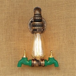 Country Retro Painting χαρακτηριστικό για Mini Style Ambient Light Απλίκες τοίχου Φωτιστικό τοίχου