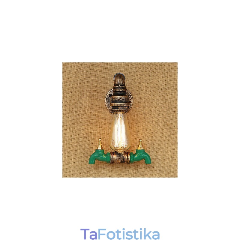 Country Retro Painting χαρακτηριστικό για Mini Style Ambient Light Απλίκες τοίχου Φωτιστικό τοίχου