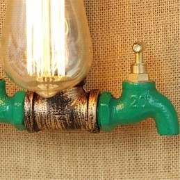 Country Retro Painting χαρακτηριστικό για Mini Style Ambient Light Απλίκες τοίχου Φωτιστικό τοίχου