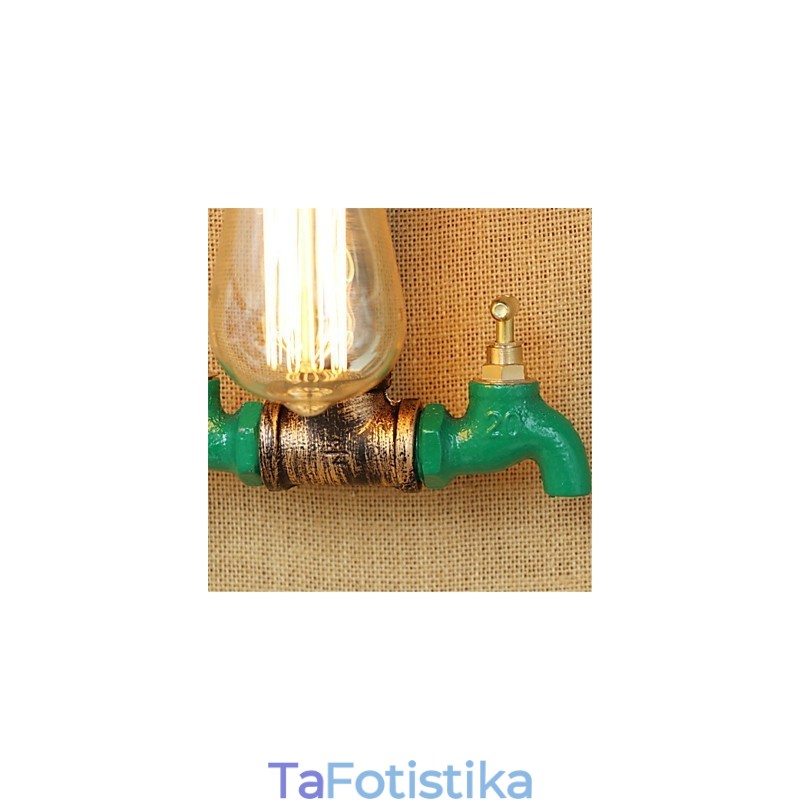 Country Retro Painting χαρακτηριστικό για Mini Style Ambient Light Απλίκες τοίχου Φωτιστικό τοίχου