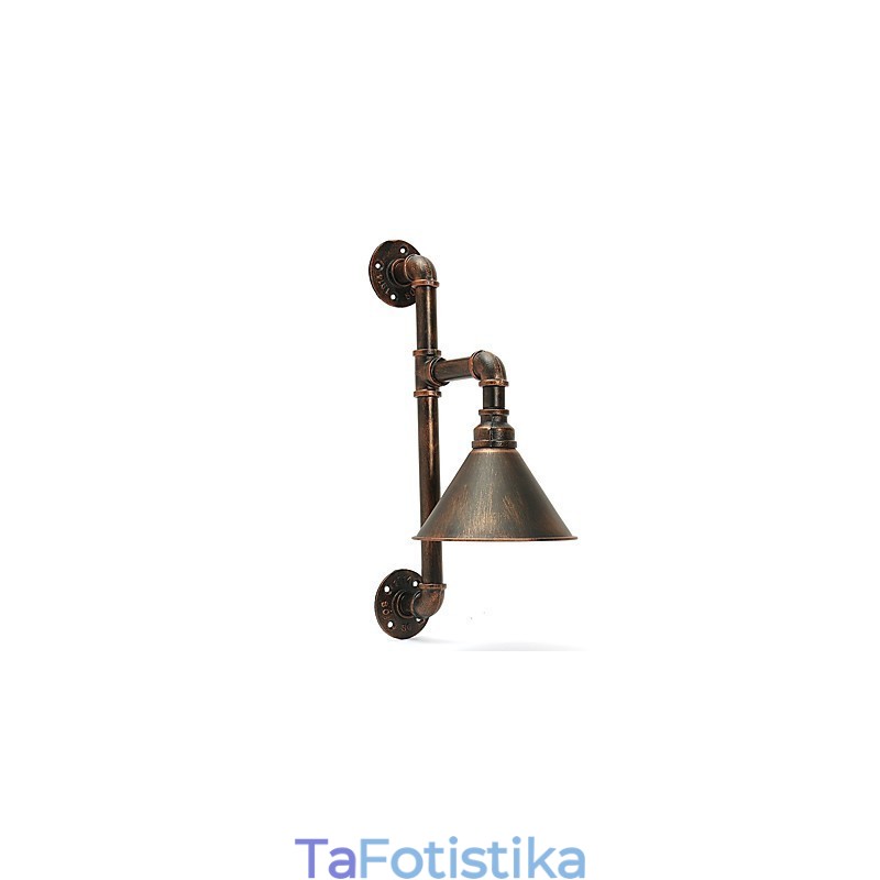 Water Pipe Wall Lights Retro Industrial Style Creative Country Metal Restaurant Cafe Bar Bar Επιτραπέζιες Απλίκες
