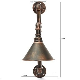 Water Pipe Wall Lights Retro Industrial Style Creative Country Metal Restaurant Cafe Bar Bar Επιτραπέζιες Απλίκες