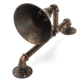 Water Pipe Wall Lights Retro Industrial Style Creative Country Metal Restaurant Cafe Bar Bar Επιτραπέζιες Απλίκες