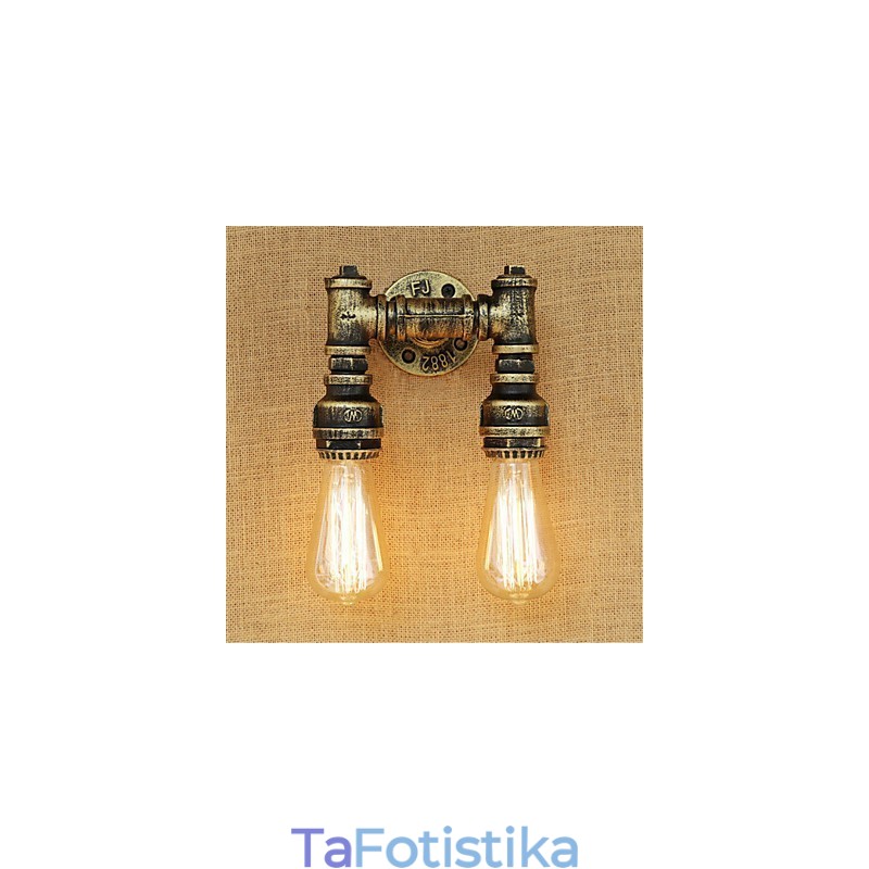 Χαρακτηριστικό ρετρό ζωγραφικής Rustic Lodge Country για απλίκες τοίχου με ελαφρύ περιβάλλον Mini Style