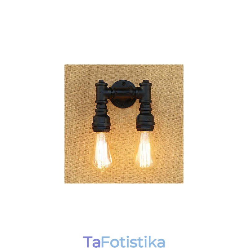 Χαρακτηριστικό ρετρό ζωγραφικής Rustic Lodge Country για απλίκες τοίχου με ελαφρύ περιβάλλον Mini Style