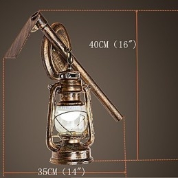 Λειτουργία ζωγραφικής Rustic Lodge για απλίκες τοίχου σε Mini Style Uplight Φωτιστικό τοίχου C