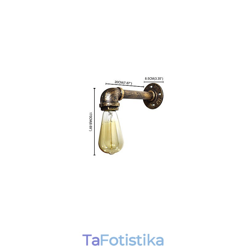 Rustic Lodge Traditional Classic Antique ορειχάλκινο χαρακτηριστικό για απλίκες τοίχου περιβάλλοντος φωτός Φωτιστικό τοίχου