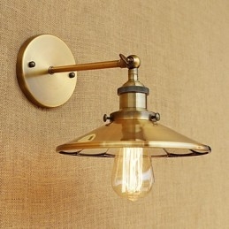 Rustic Lodge Country ρετρό ηλεκτρολυμένη λειτουργία για μίνι απλίκες τοίχου περιβάλλοντος φωτός
