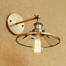 Rustic Lodge Country ρετρό ηλεκτρολυμένη λειτουργία για μίνι απλίκες τοίχου περιβάλλοντος φωτός