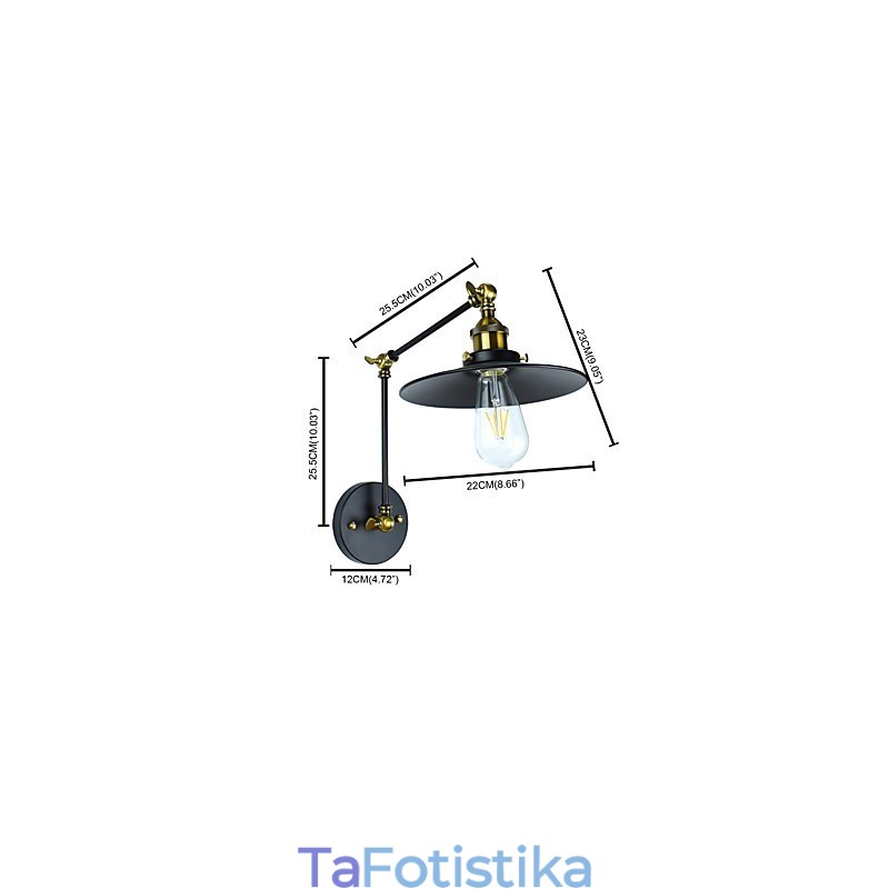 Χαρακτηριστικό παραδοσιακής κλασικής ζωγραφικής Rustic Lodge για φωτιστικά τοίχου Downlight