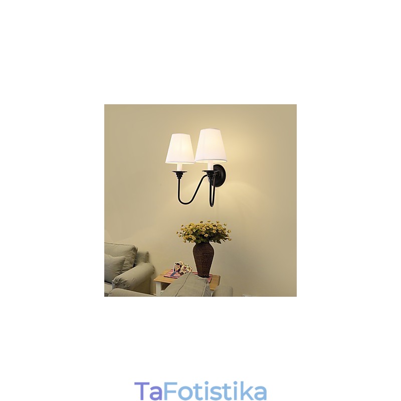 Rustic Lodge Black Oxide Finish Χαρακτηριστικό για προστασία ματιών Απλίκες τοίχου από φως περιβάλλοντος φωτός τοίχου