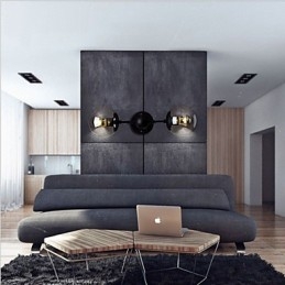Rustic Lodge Country Electroplated χαρακτηριστικό για Mini Style Ambient Light Απλίκες τοίχου Φωτιστικό τοίχου