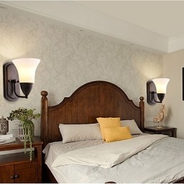 Rustic Lodge Black Oxide Finish Χαρακτηριστικό για προστασία ματιών Απλίκες τοίχου από φως περιβάλλοντος φωτός τοίχου