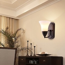 Rustic Lodge Black Oxide Finish Χαρακτηριστικό για προστασία ματιών Απλίκες τοίχου από φως περιβάλλοντος φωτός τοίχου