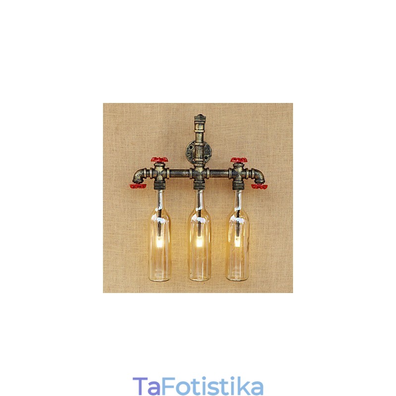 Vintage Country Antique Bronze Χαρακτηριστικό Ambient Light Απλίκες τοίχου Φωτιστικό τοίχου