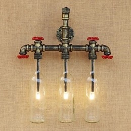 Vintage Country Antique Bronze Χαρακτηριστικό Ambient Light Απλίκες τοίχου Φωτιστικό τοίχου
