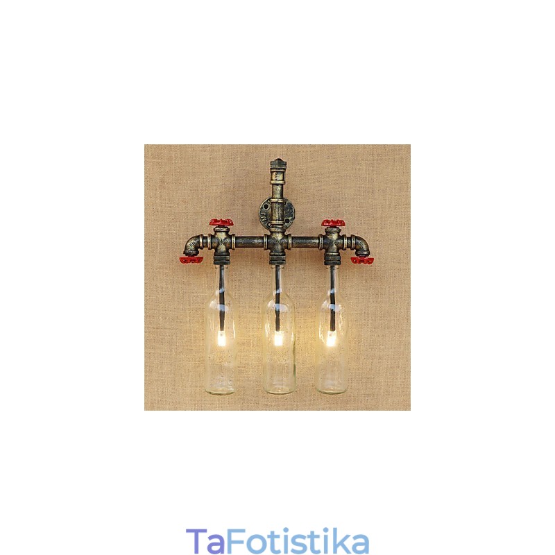 Vintage Country Antique Bronze Χαρακτηριστικό Ambient Light Απλίκες τοίχου Φωτιστικό τοίχου
