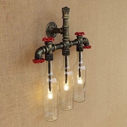 Vintage Country Antique Bronze Χαρακτηριστικό Ambient Light Απλίκες τοίχου Φωτιστικό τοίχου