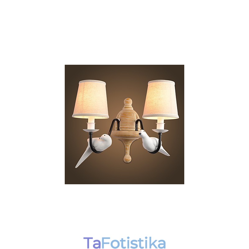 Ρουστίκ Lodge Simple Vintage Πίνακας Χαρακτηριστικό Φωτιστικό Περιβάλλοντος Απλίκες τοίχου Φωτιστικό τοίχου