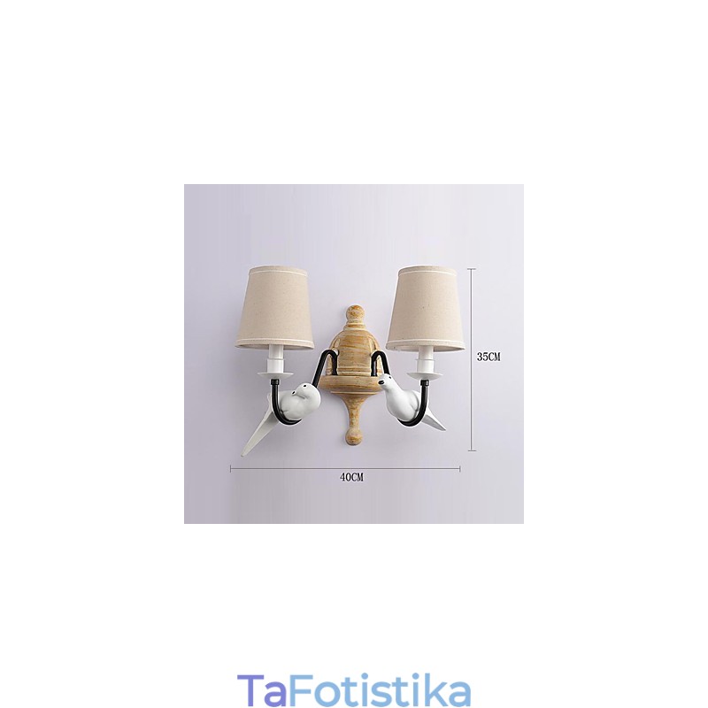 Ρουστίκ Lodge Simple Vintage Πίνακας Χαρακτηριστικό Φωτιστικό Περιβάλλοντος Απλίκες τοίχου Φωτιστικό τοίχου