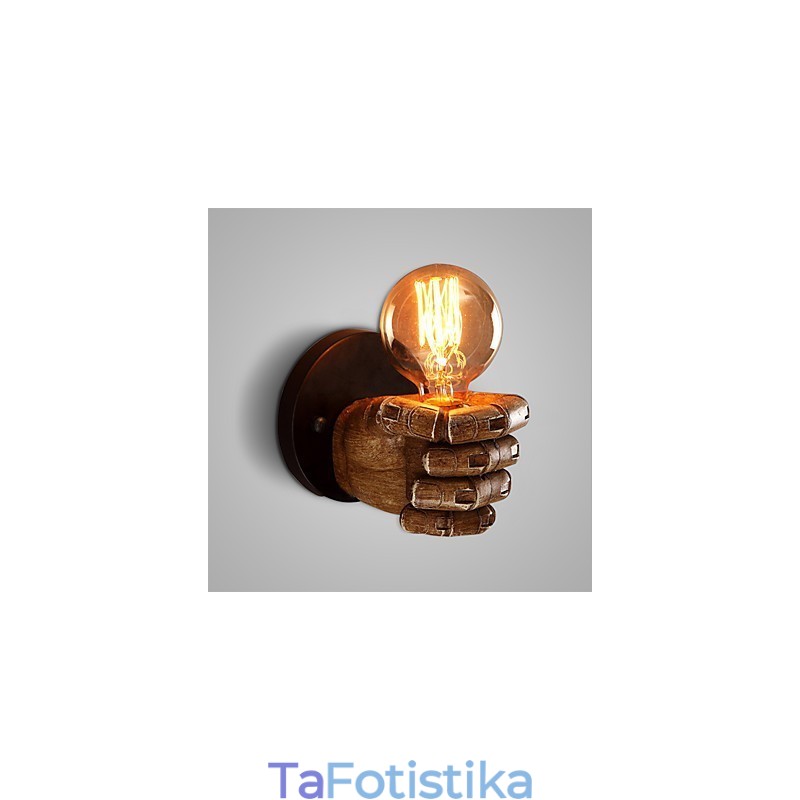 Φωτιστικό τοίχου βιομηχανικής σοφίτας Cafe Φωτιστικό τοίχου από ρητίνη Lodge Antique Vintage Retro Painting χαρακτηριστικό για Mini Style Ambient Light Απλίκες τοίχου Φωτιστικό τοίχου
