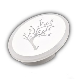 Ακρυλικό τρίψιμο με δαμάσκηνο Φωτιστικό τοίχου Στρογγυλό Σχήμα Φωτιστικό κομοδίνου Φωτιστικά Διαδρόμου Ζεστό Λευκό AC220V