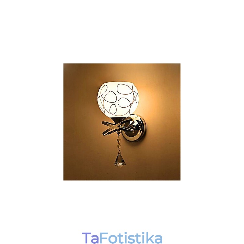 Φωτιστικό κομοδίνου κρεβατοκάμαρας ξενοδοχείου Μοντέρνο φωτιστικό τοίχου από γυαλί Mnimalist