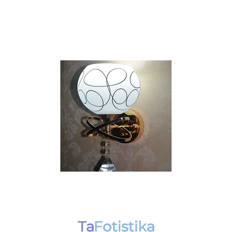 Φωτιστικό κομοδίνου κρεβατοκάμαρας ξενοδοχείου Μοντέρνο φωτιστικό τοίχου από γυαλί Mnimalist
